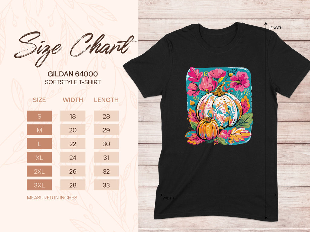 Colorful Autumn Pumpkin Design T-shirt product