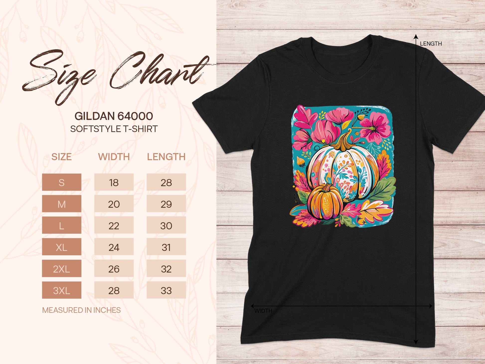 Colorful Autumn Pumpkin Design T-shirt product