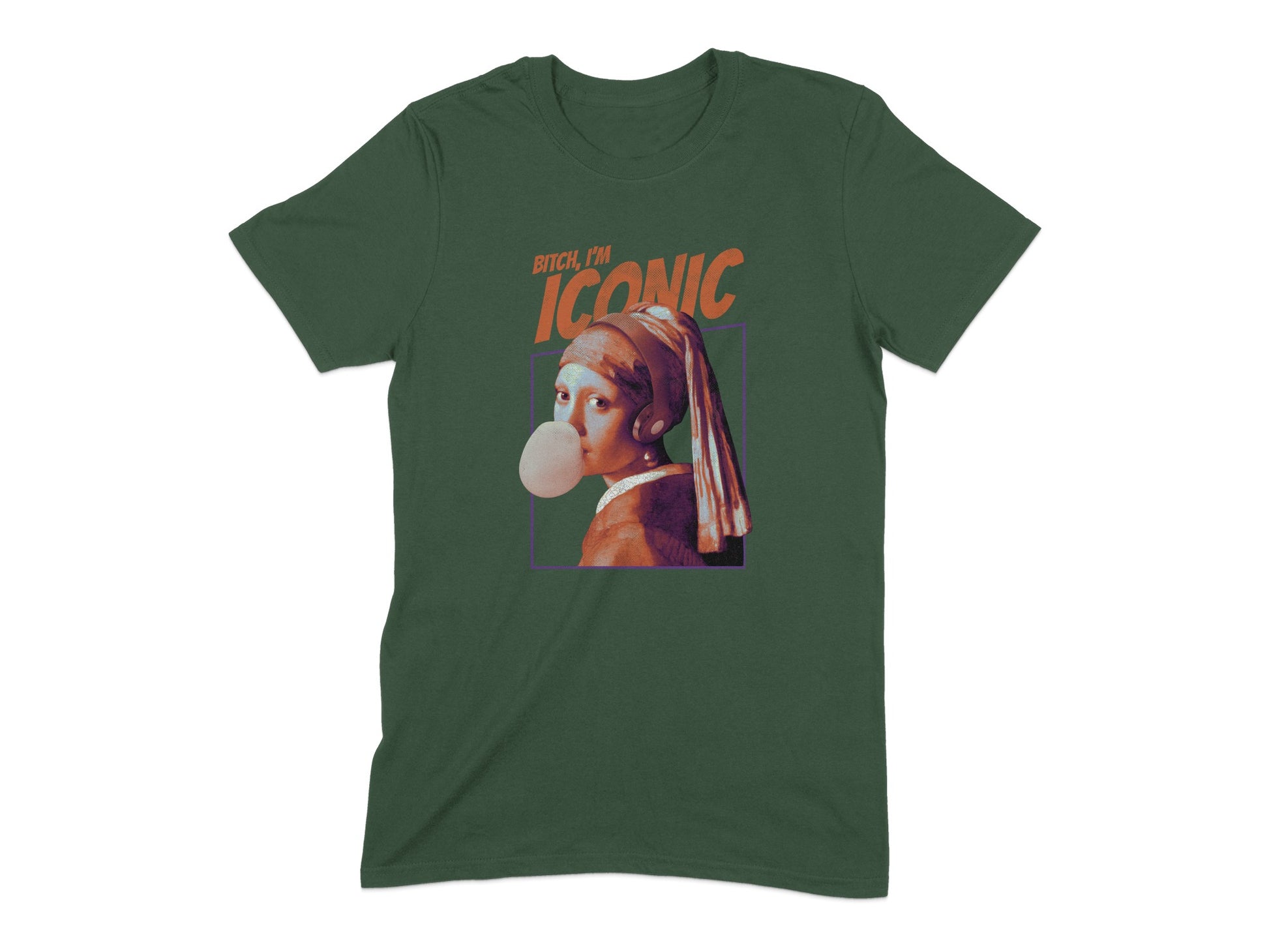 Iconic Basketball Art Graphic Green T-shirt product type