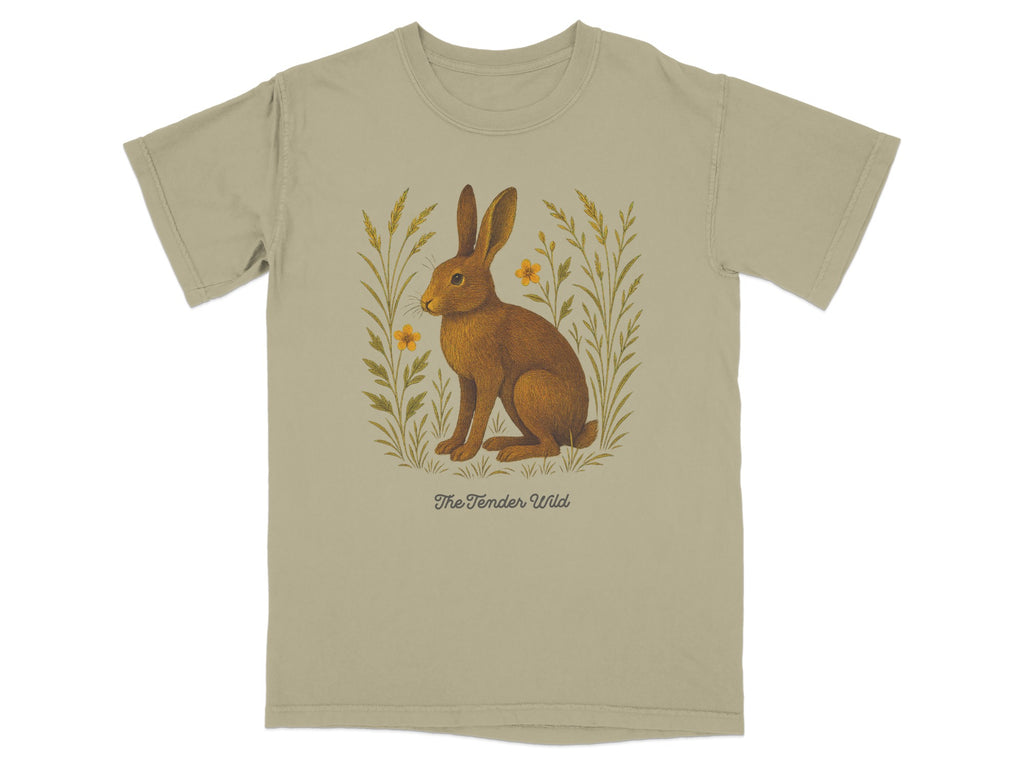 The Tender Wild Floral Bunny Graphic T-Shirt product
