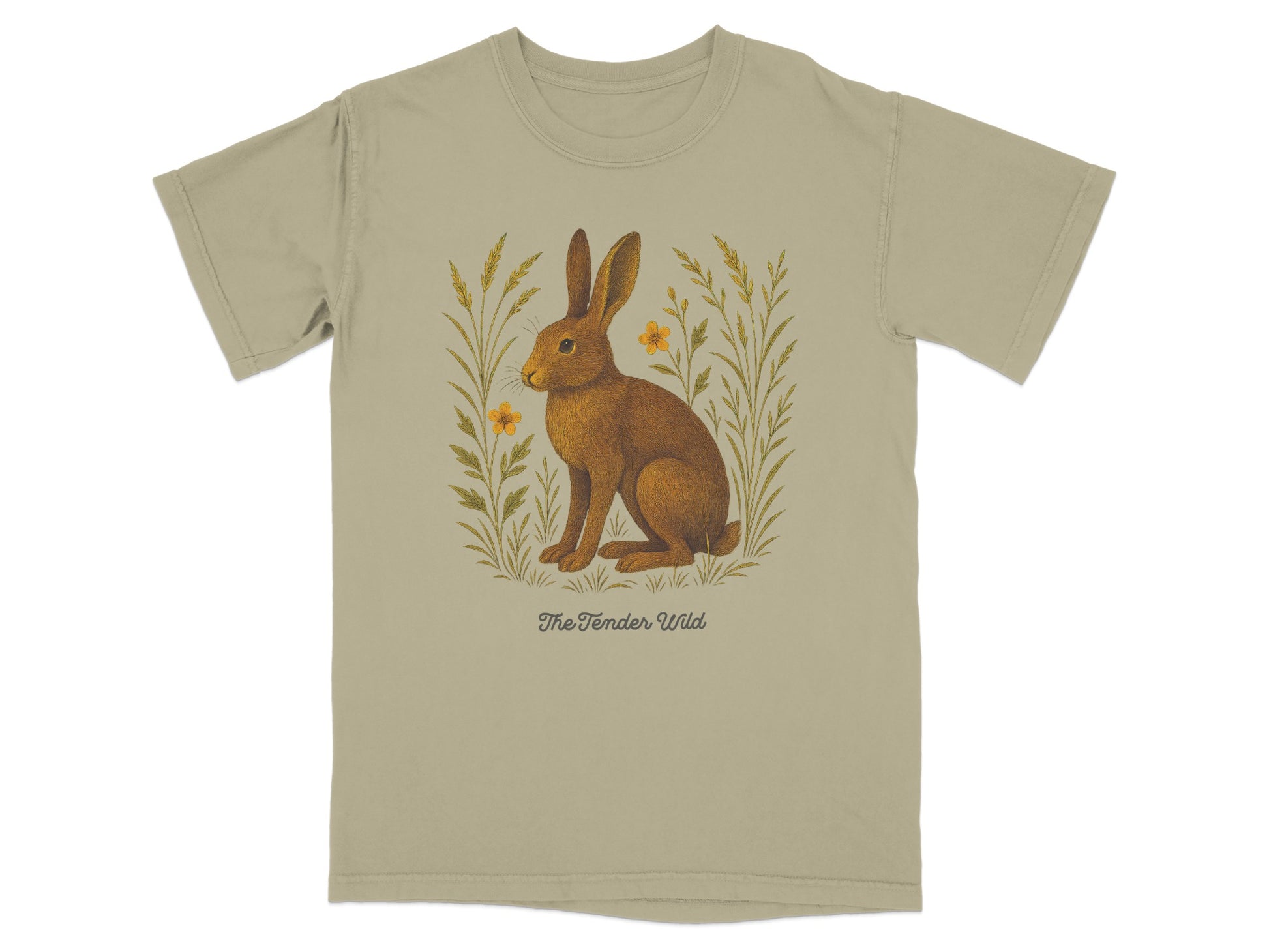 The Tender Wild Floral Bunny Graphic T-Shirt product