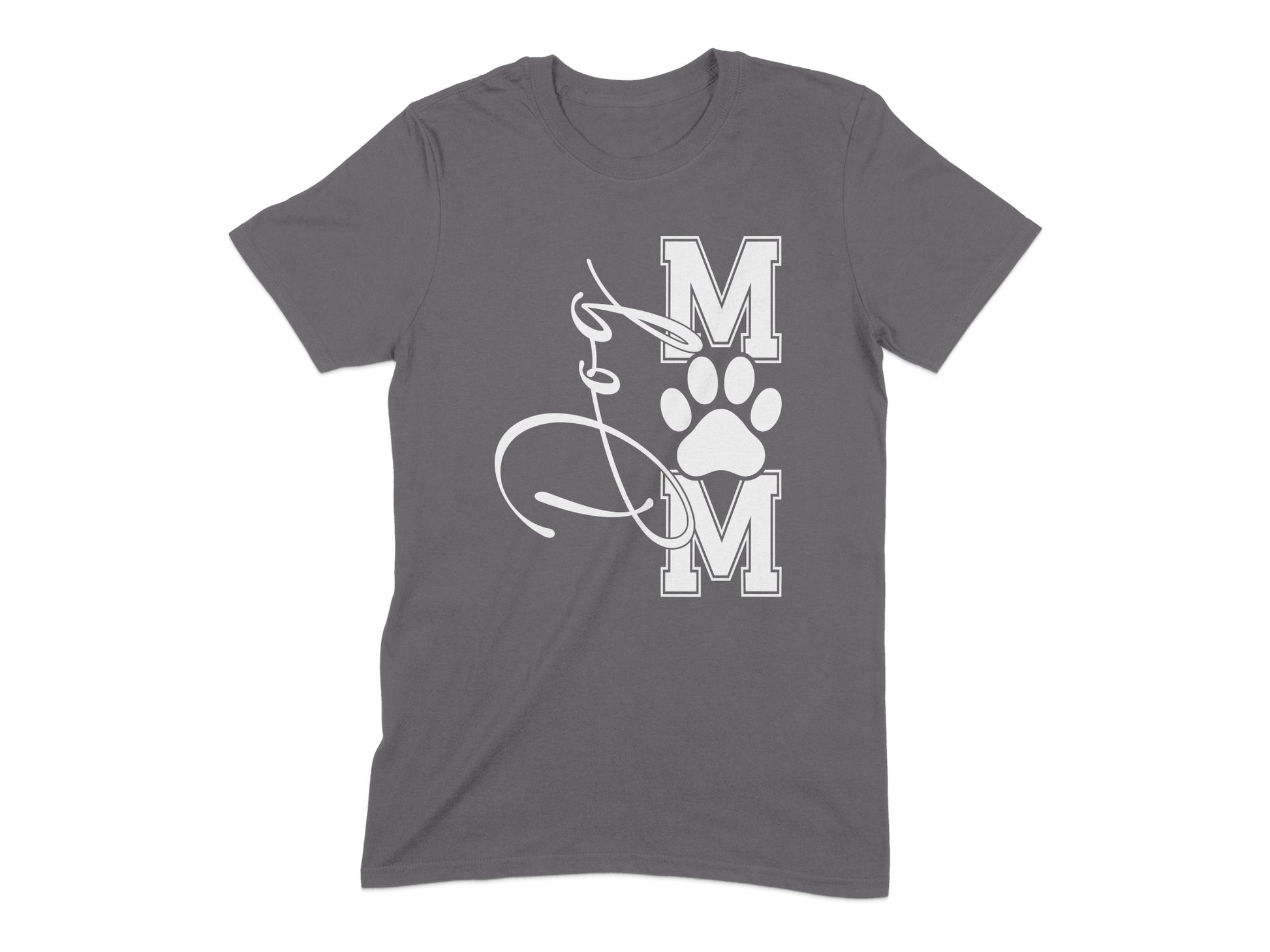 Stylish MM Paw Print Graphic Tee Shirt product