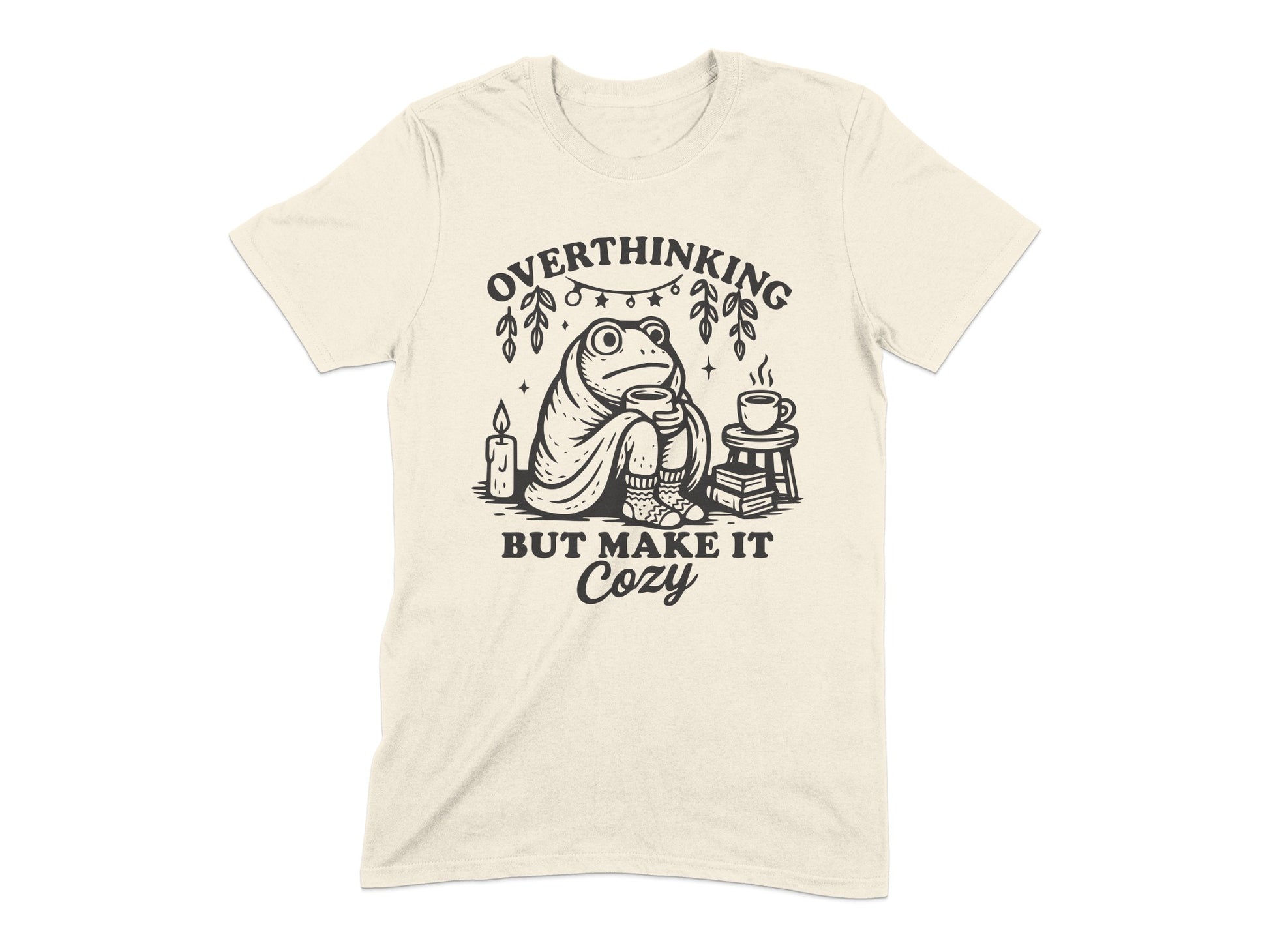 Overthinking But Make It Cozy Graphic Tee product