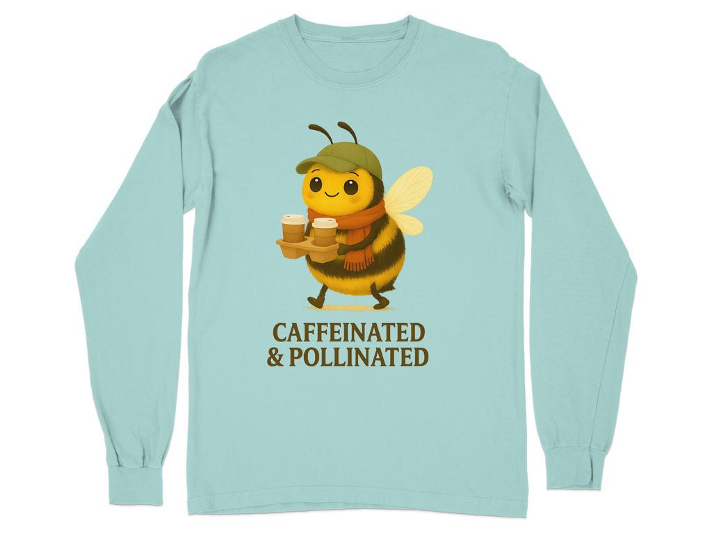 Caffeinated and Pollinated Bee Long Sleeve Shirt product type
