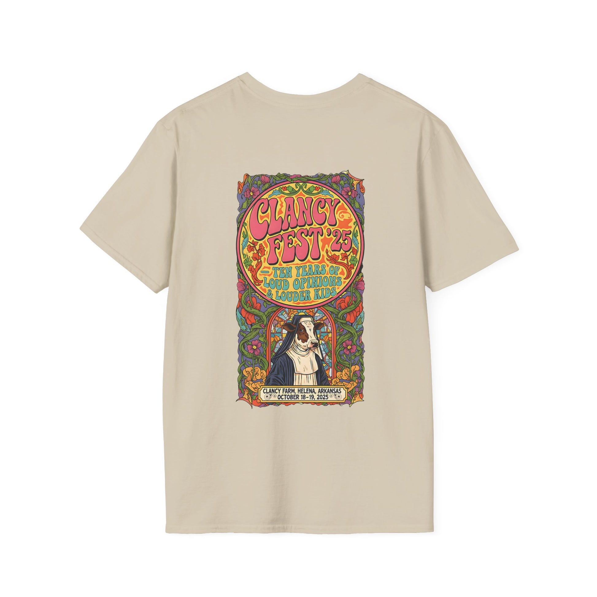 Custom ClancyFest 25 Adult Short Sleeve Tee, Unisex Softstyle T-Shirt, XS-5X