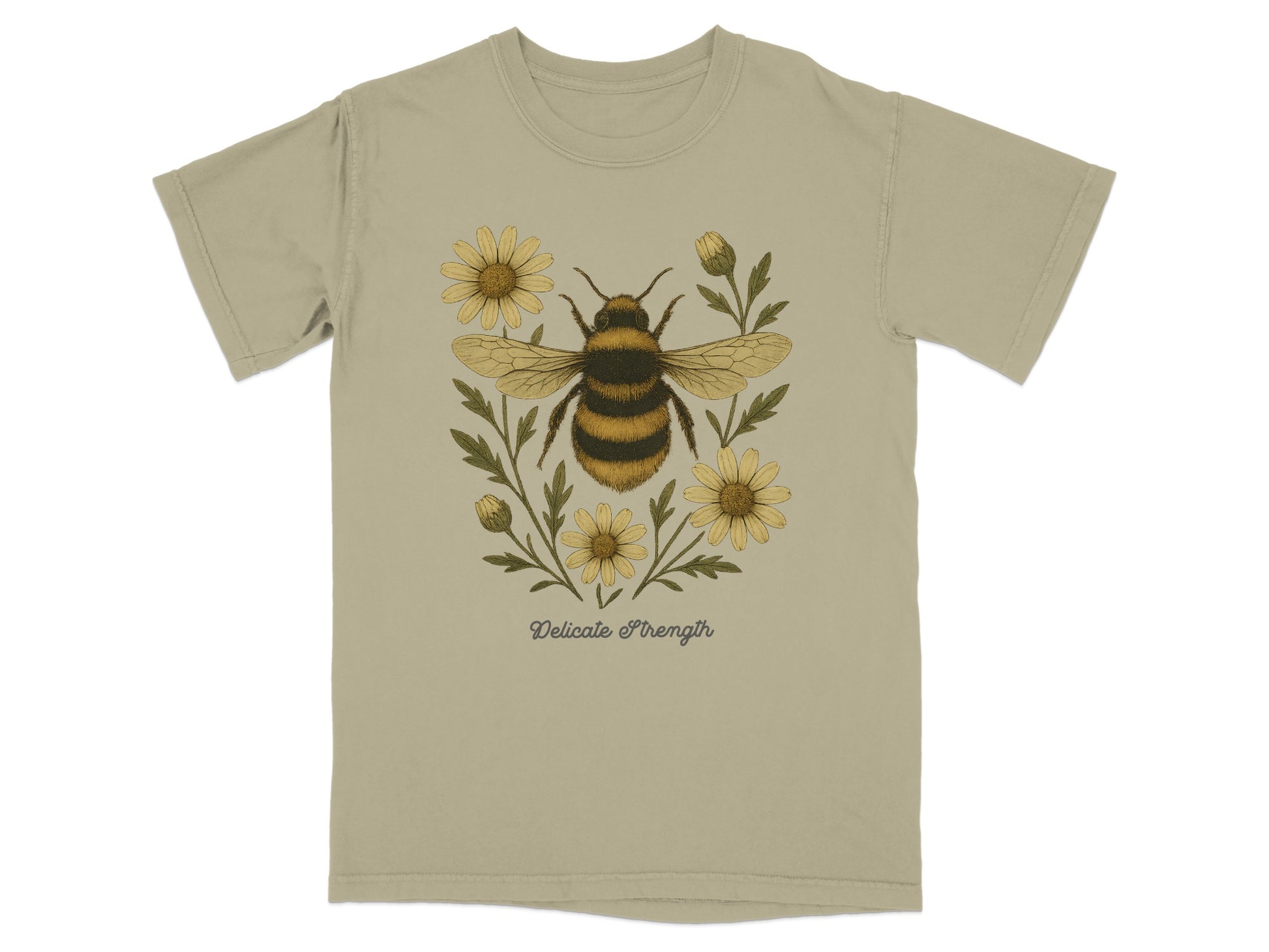 Delicate Strength Bee With Flowers T-shirt product type