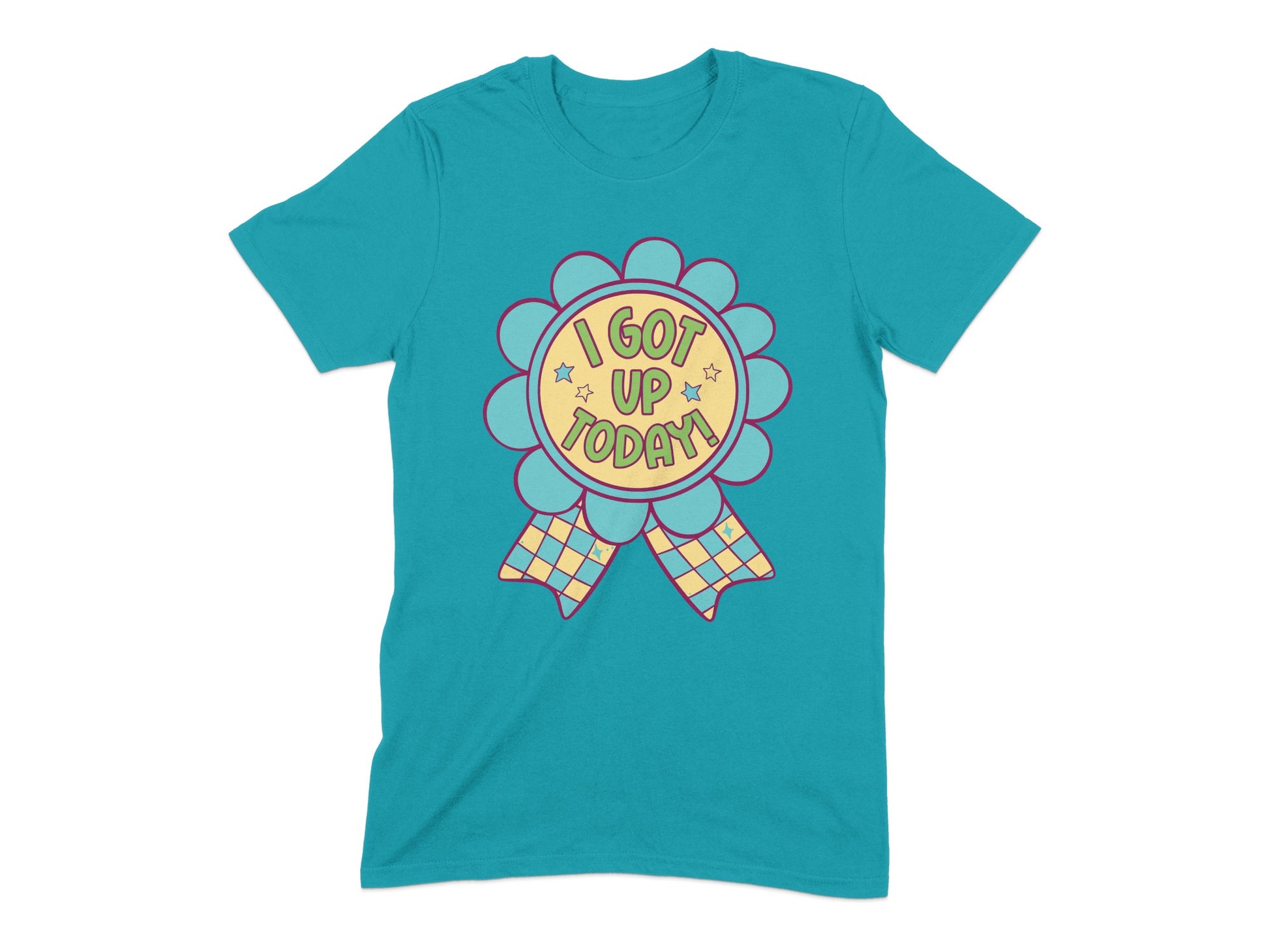 Bright Turquoise I Got Up Today Graphic Tee product type