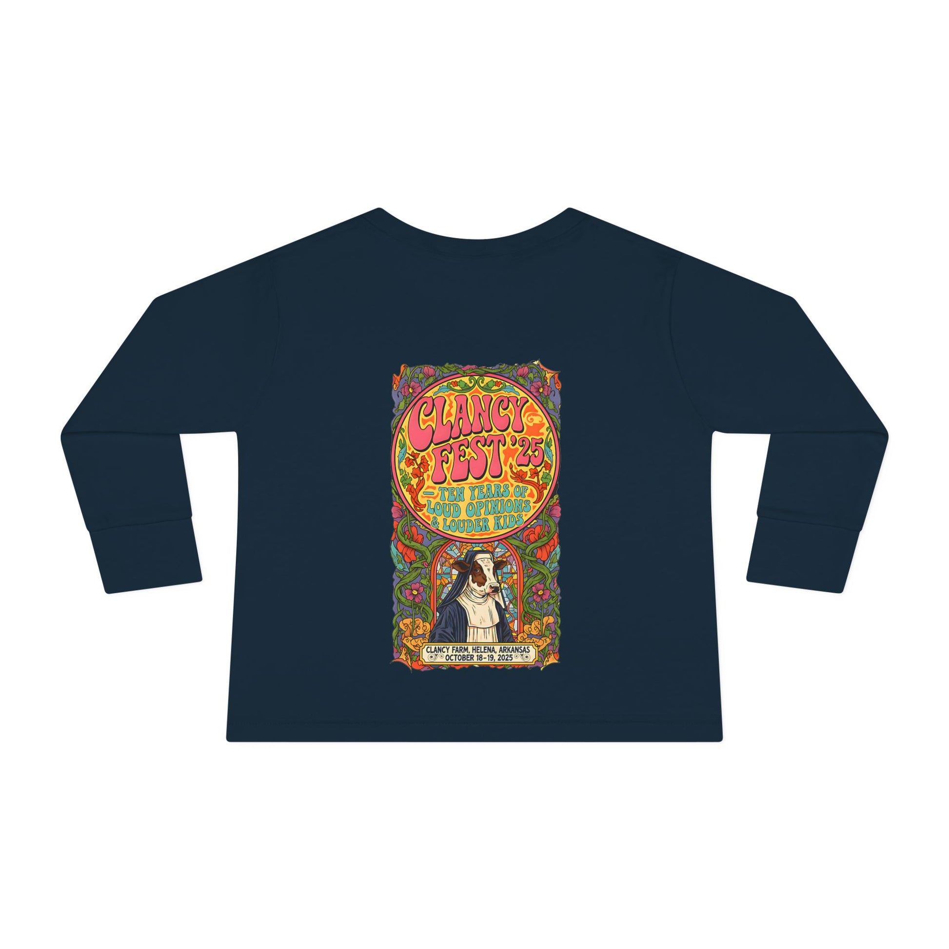 Custom ClancyFest 25 Toddler Long Sleeve Tee