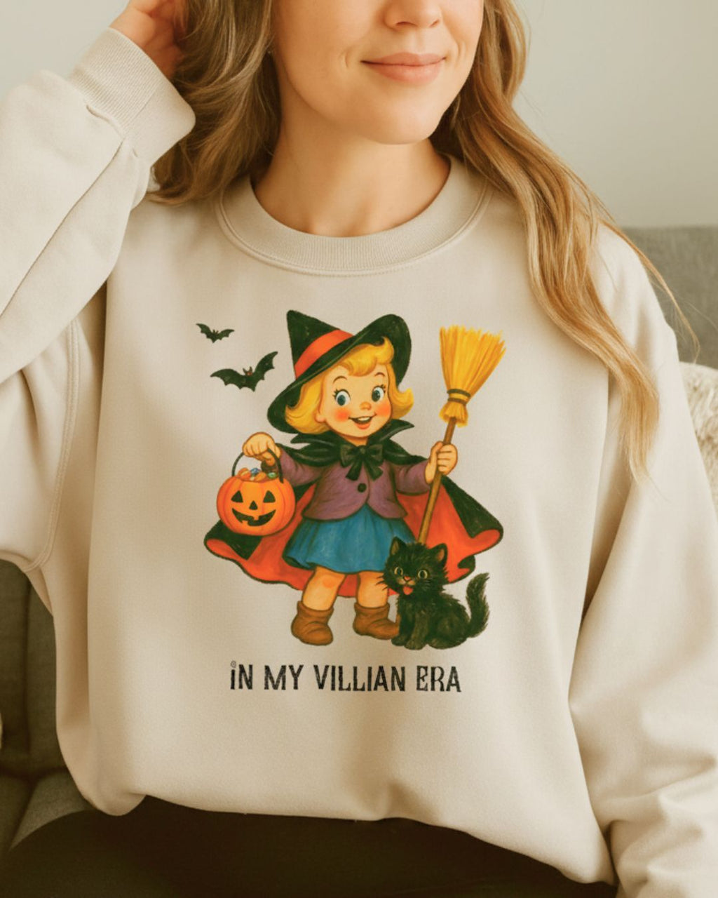 Cute Witch in My Villain Era Halloween Sweatshirt