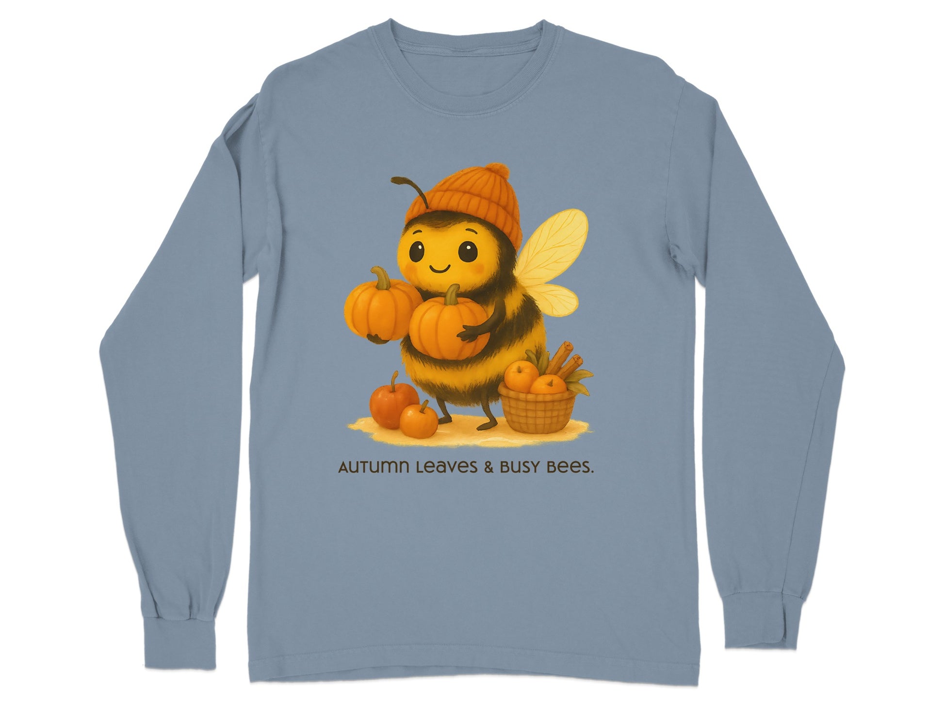 Autumn Leaves and Busy Bees Long Sleeve Shirt product type