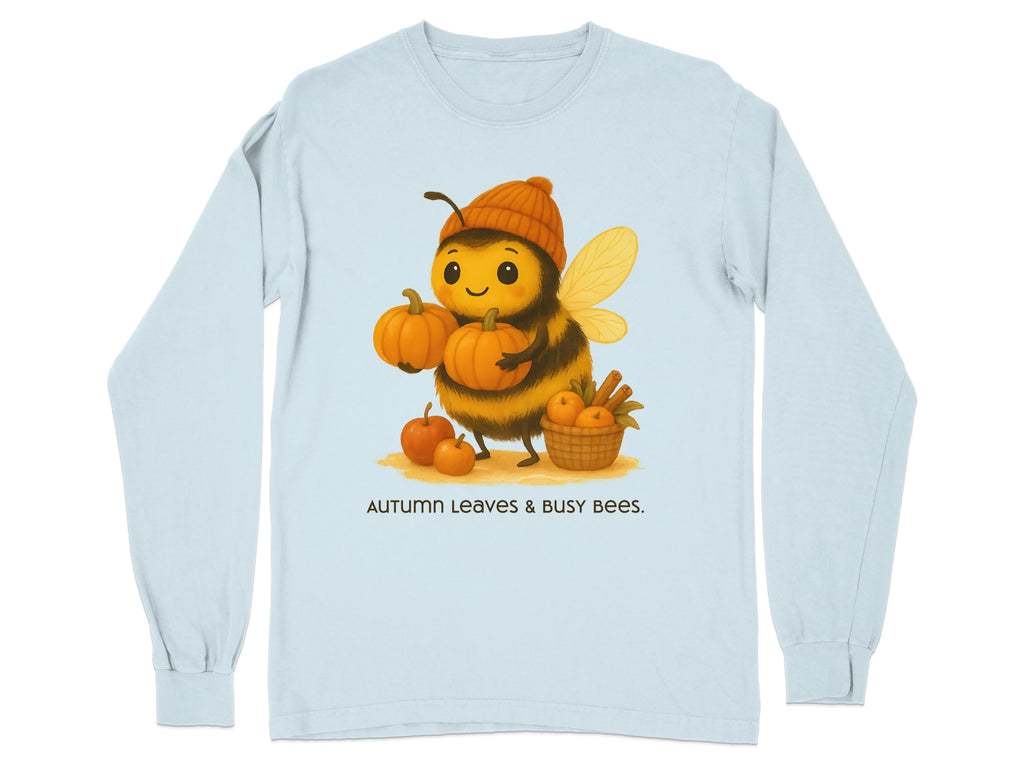 Autumn Leaves and Busy Bees Cute Long Sleeve Shirt product type