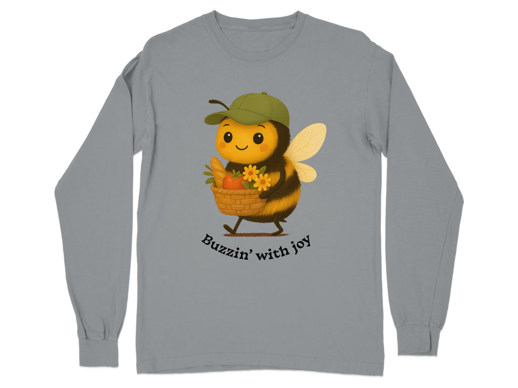 Buzzin' with joy cute bee design long sleeve product