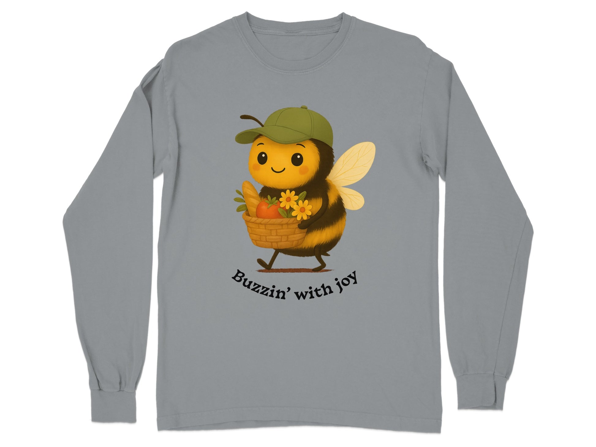 Buzzin' with joy cute bee design long sleeve product