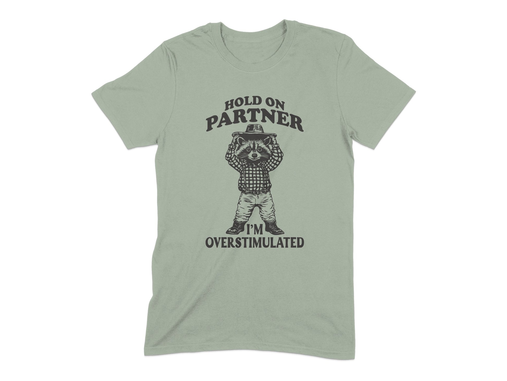 Hold On Partner I'm Overstimulated T-shirt product