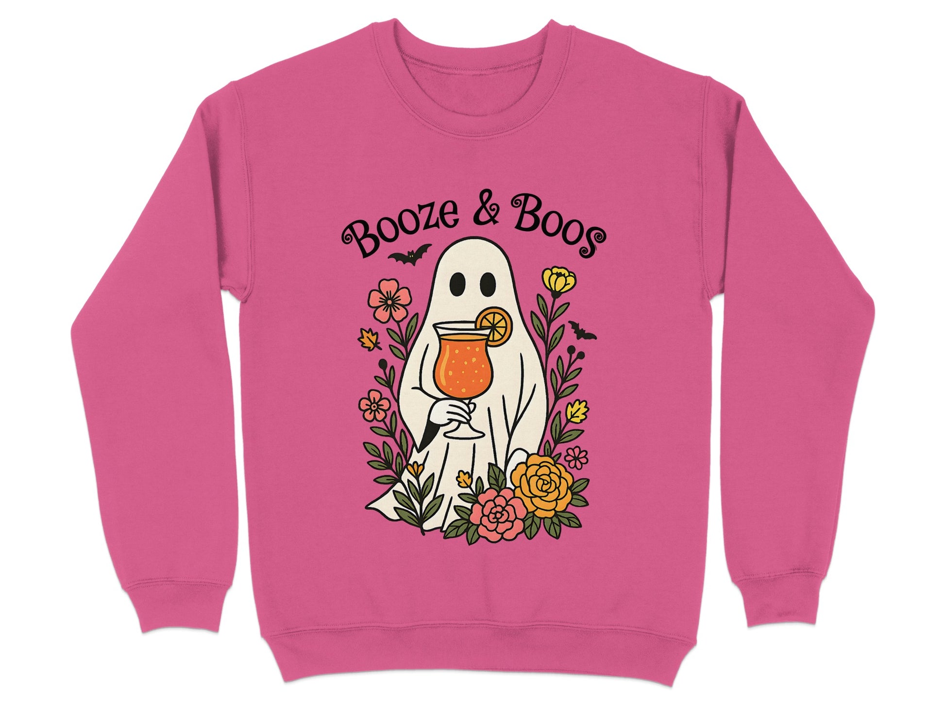 Booze and Boos Ghost Sweatshirt Halloween product