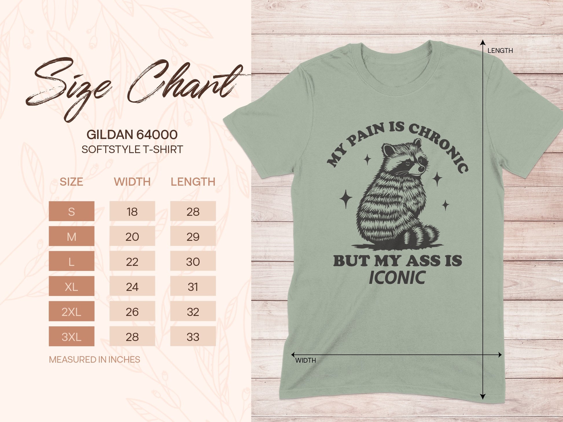 My Pain Is Chronic But My Ass Is Iconic T-Shirt product