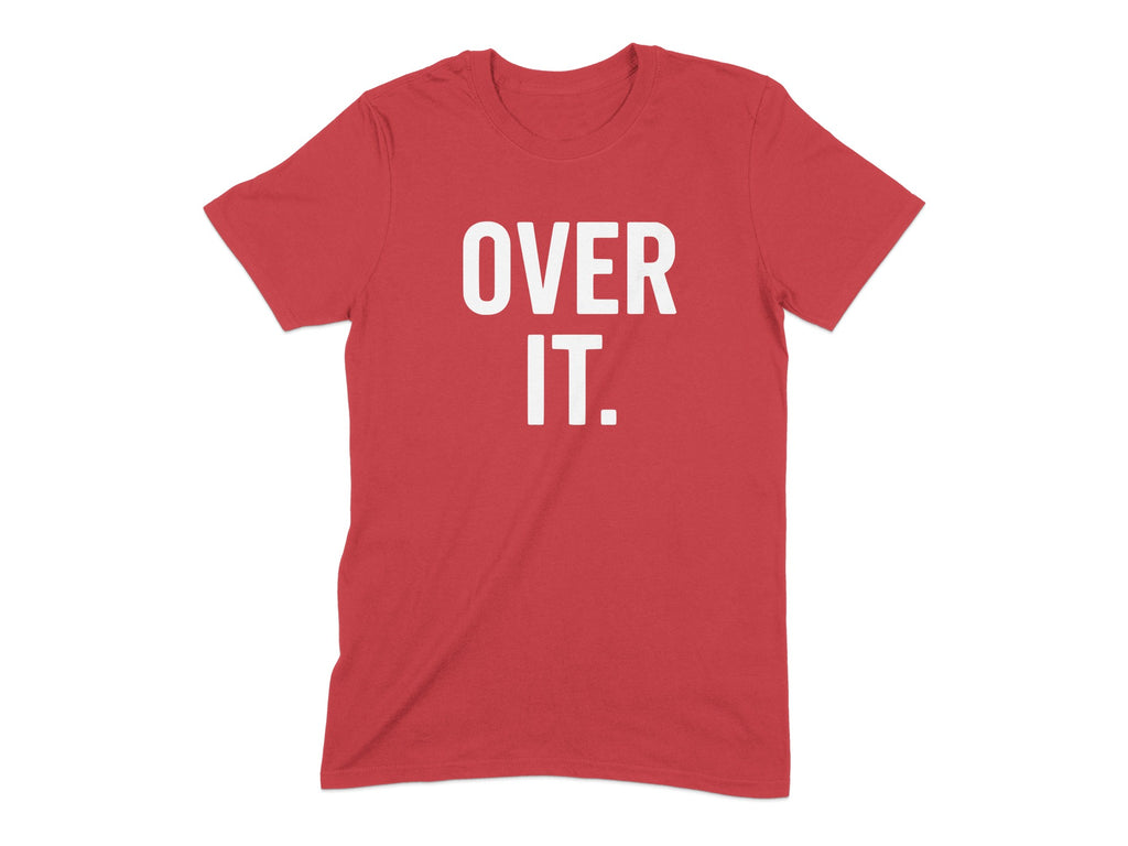 Over It Graphic Statement Red T-Shirt product type