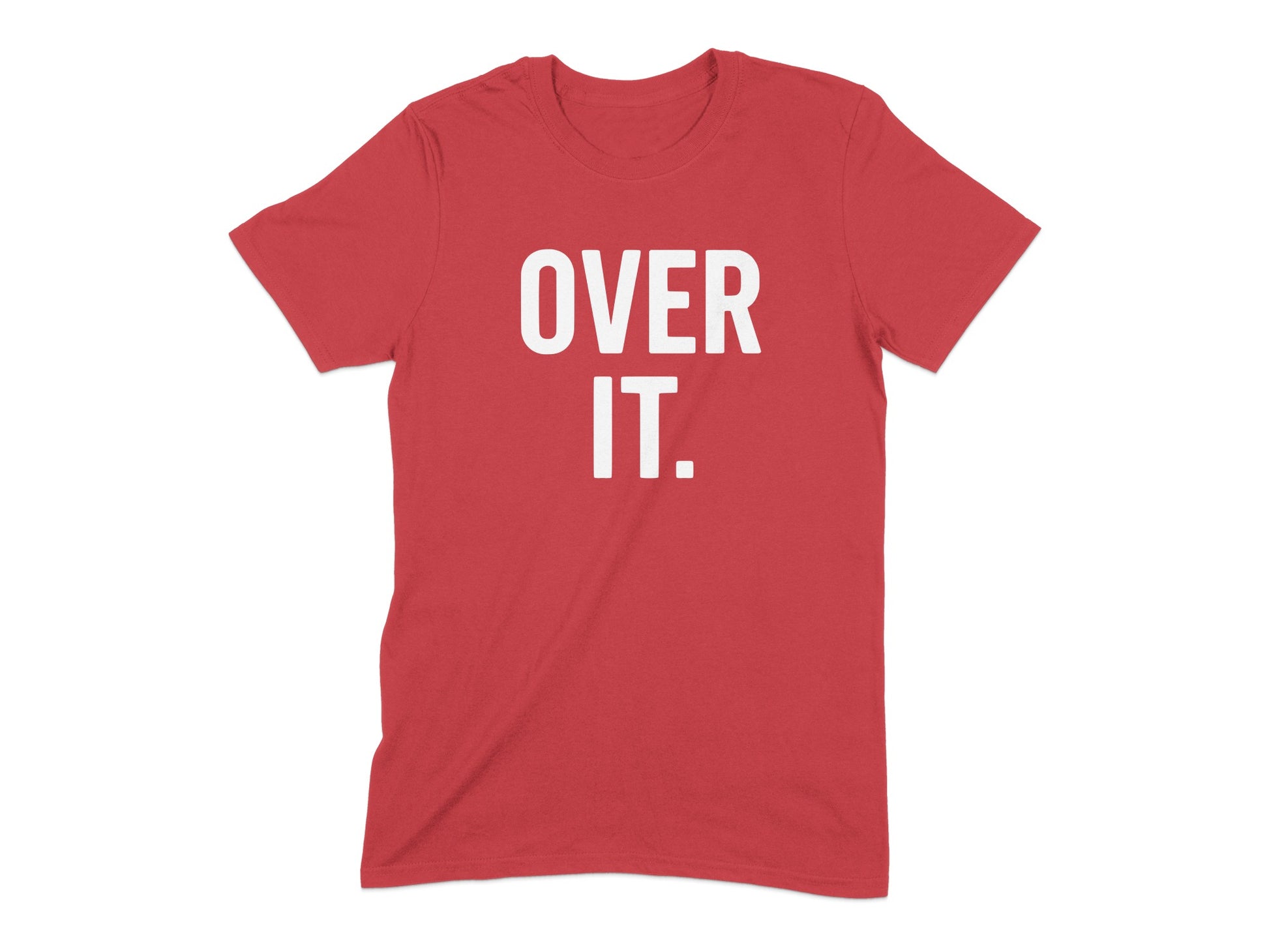 Over It Graphic Statement Red T-Shirt product type