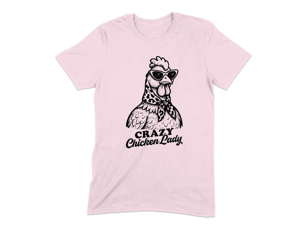 Crazy Chicken Lady Graphic Tee Shirt product type