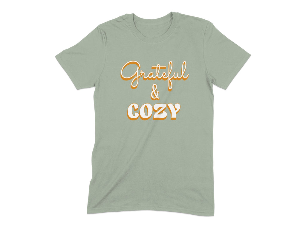 Grateful and Cozy Graphic T-Shirt perfect simple product