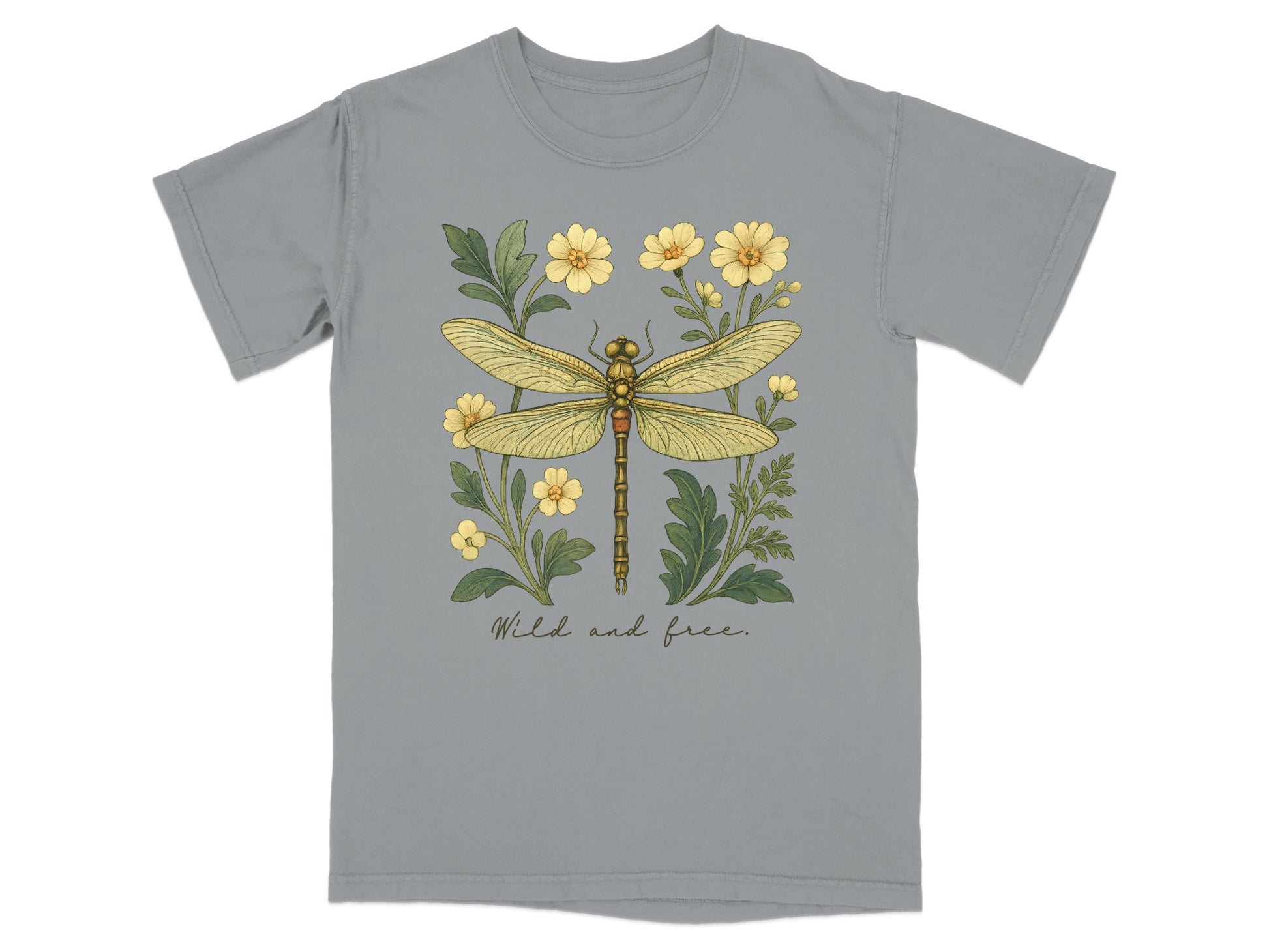 Wild and Free Dragonfly Floral Tee product