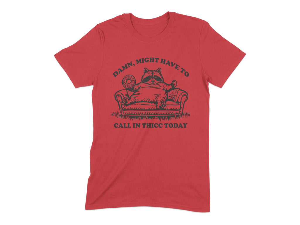 Call In Thicc Today Cat Graphic Tee product type