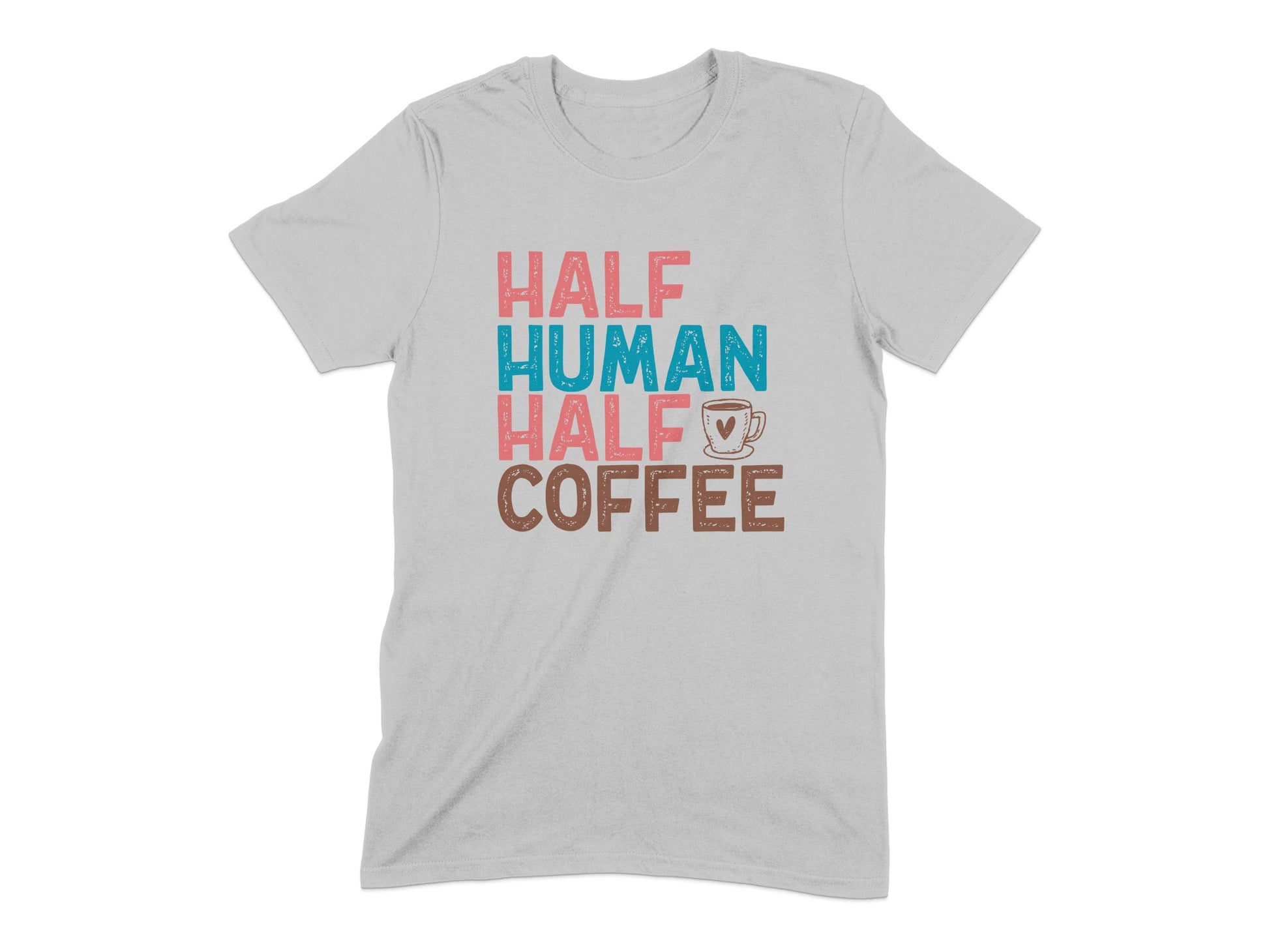Half Human Half Coffee Graphic Tee Shirt product type