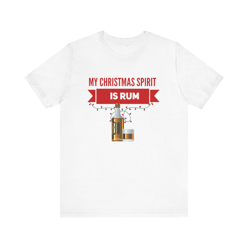 My Christmas Spirit Is Rum Unisex Jersey Short Sleeve Graphic Tee