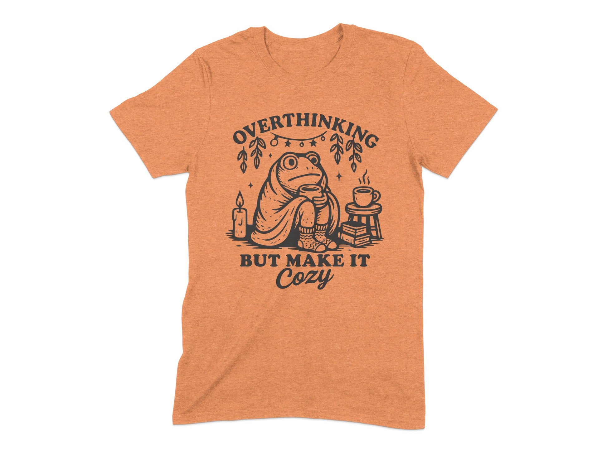 Overthinking But Make It Cozy Frog T-Shirt product type