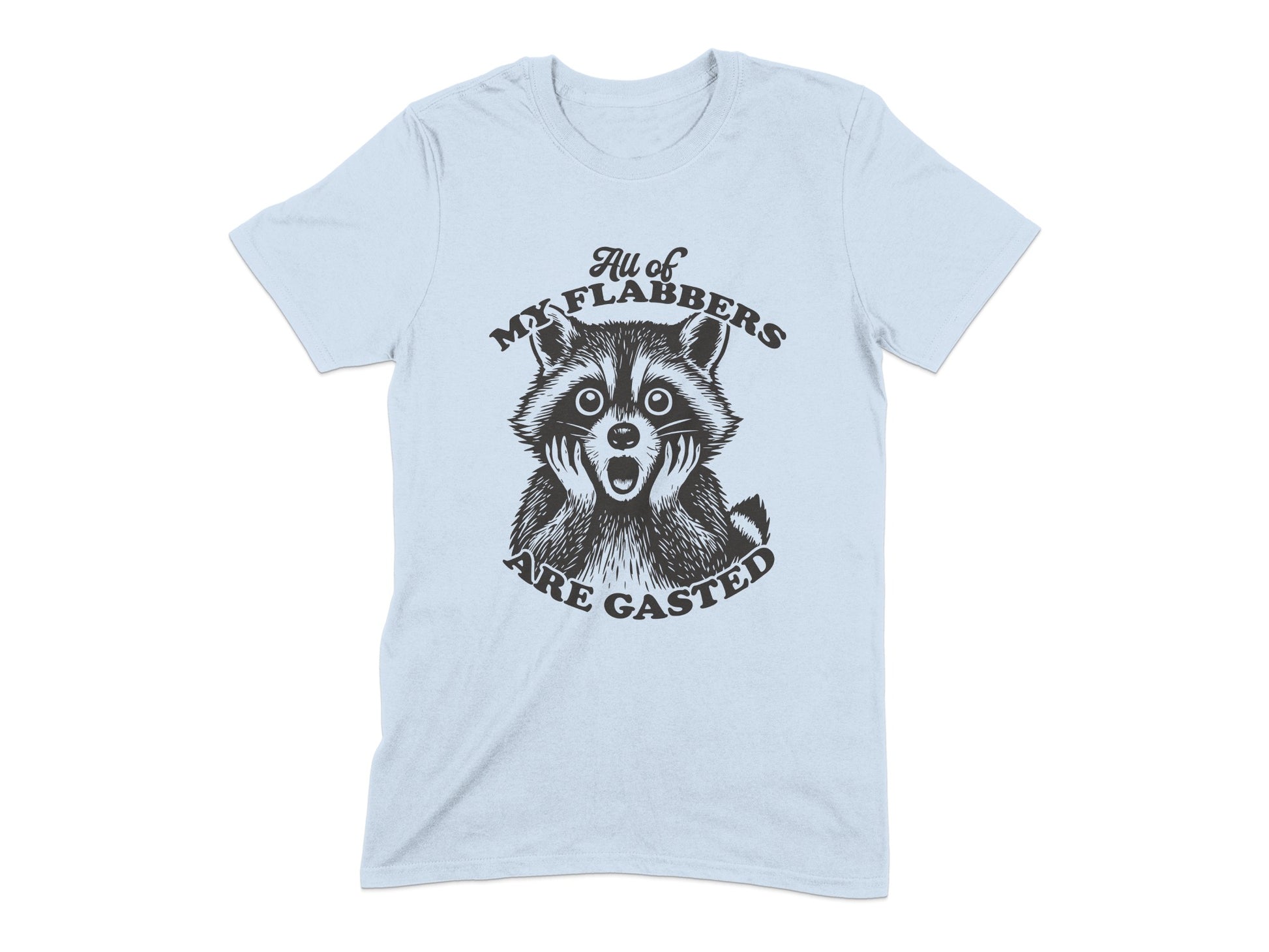 Funny Surprised Raccoon Graphic T-Shirt Novelty product