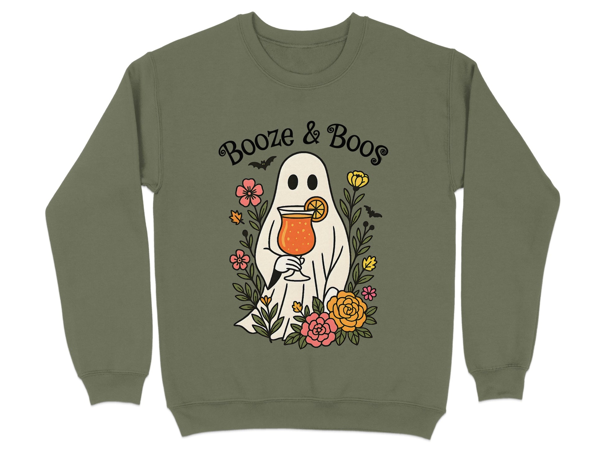 Booze & Boos Ghost and Cocktails Sweatshirt product