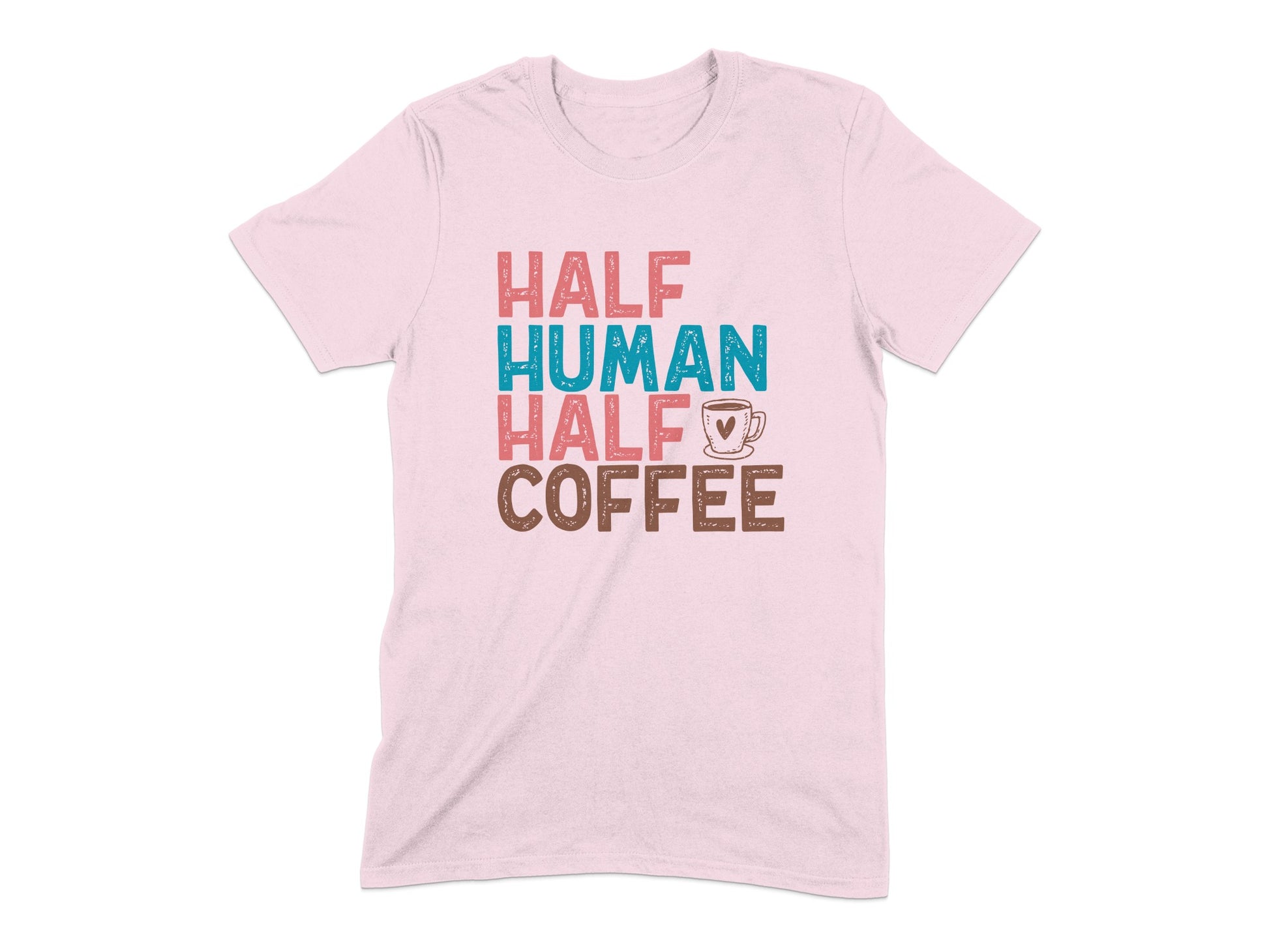 Half Human Half Coffee Fun Graphic T-Shirt product type