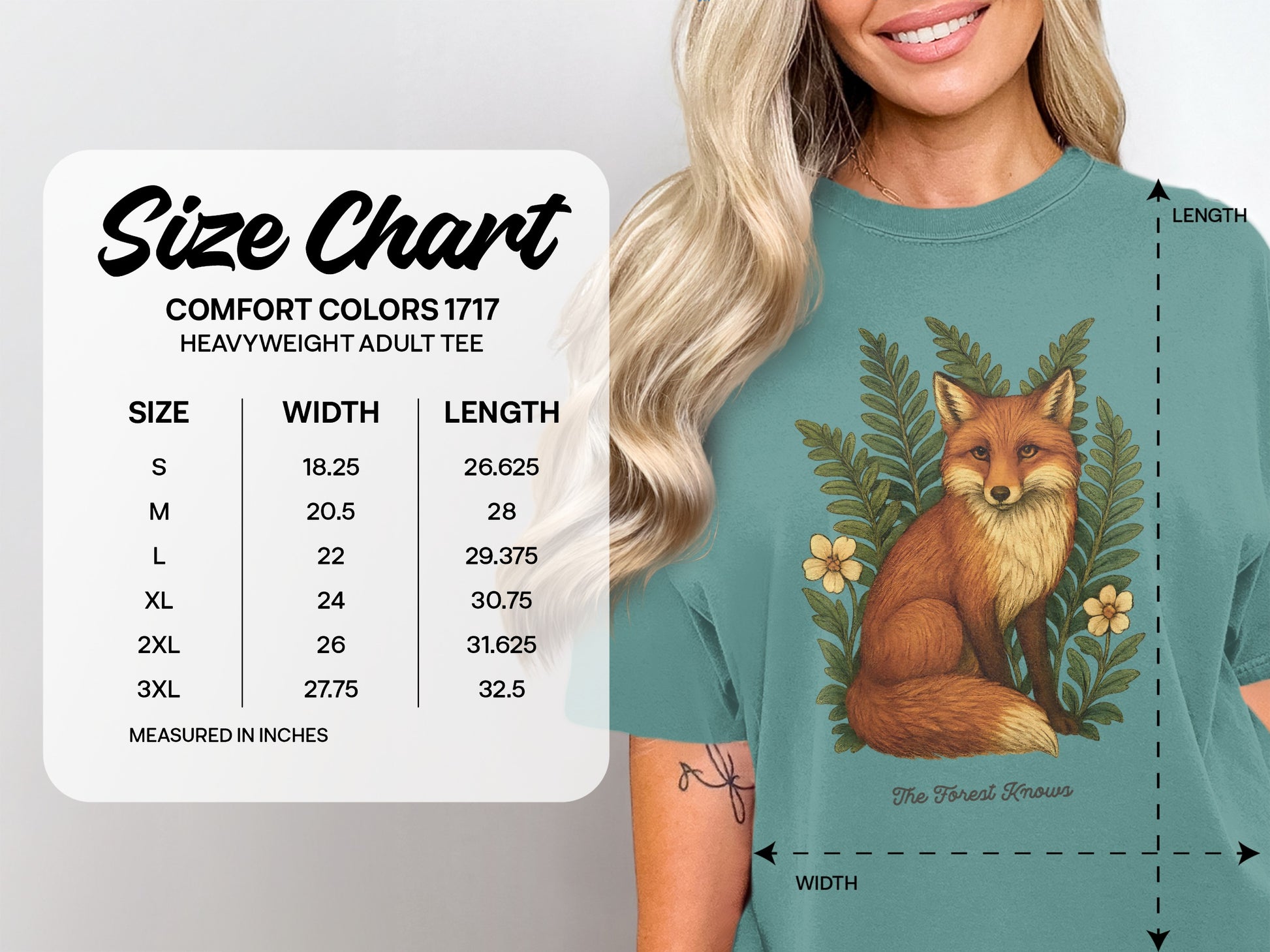 The Forest Knows Graphic Adult Tee product type