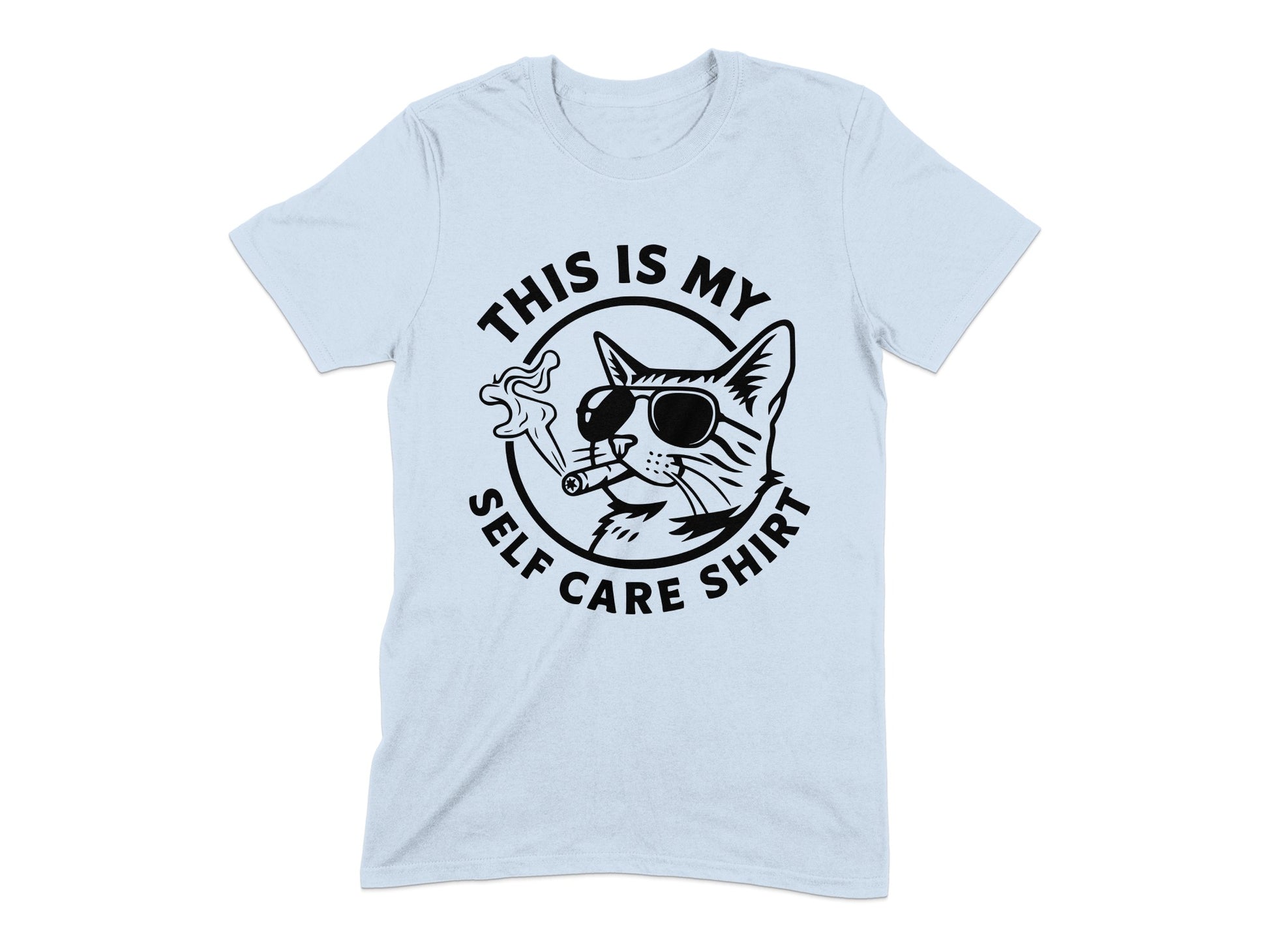 This is My Self Care Shirt Cat Graphic Tee Shirt product type