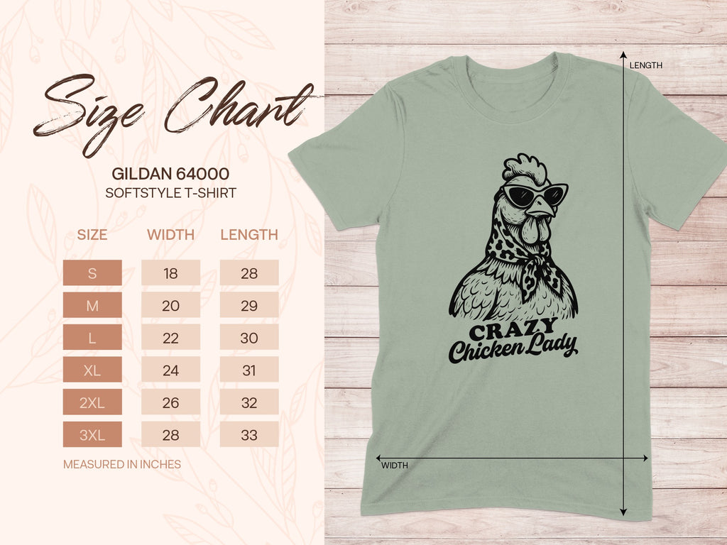 Crazy Chicken Lady Gildan Softstyle T-Shirt product type