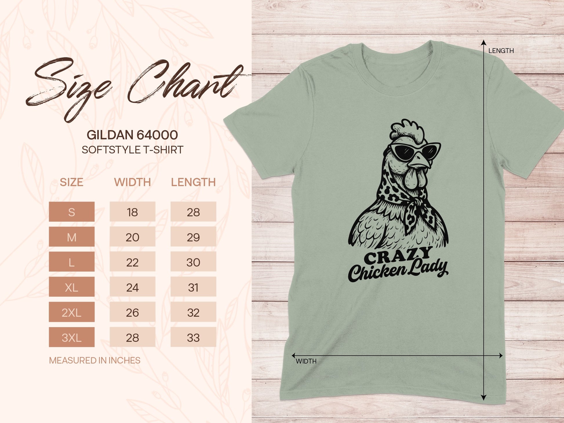 Crazy Chicken Lady Gildan Softstyle T-Shirt product type