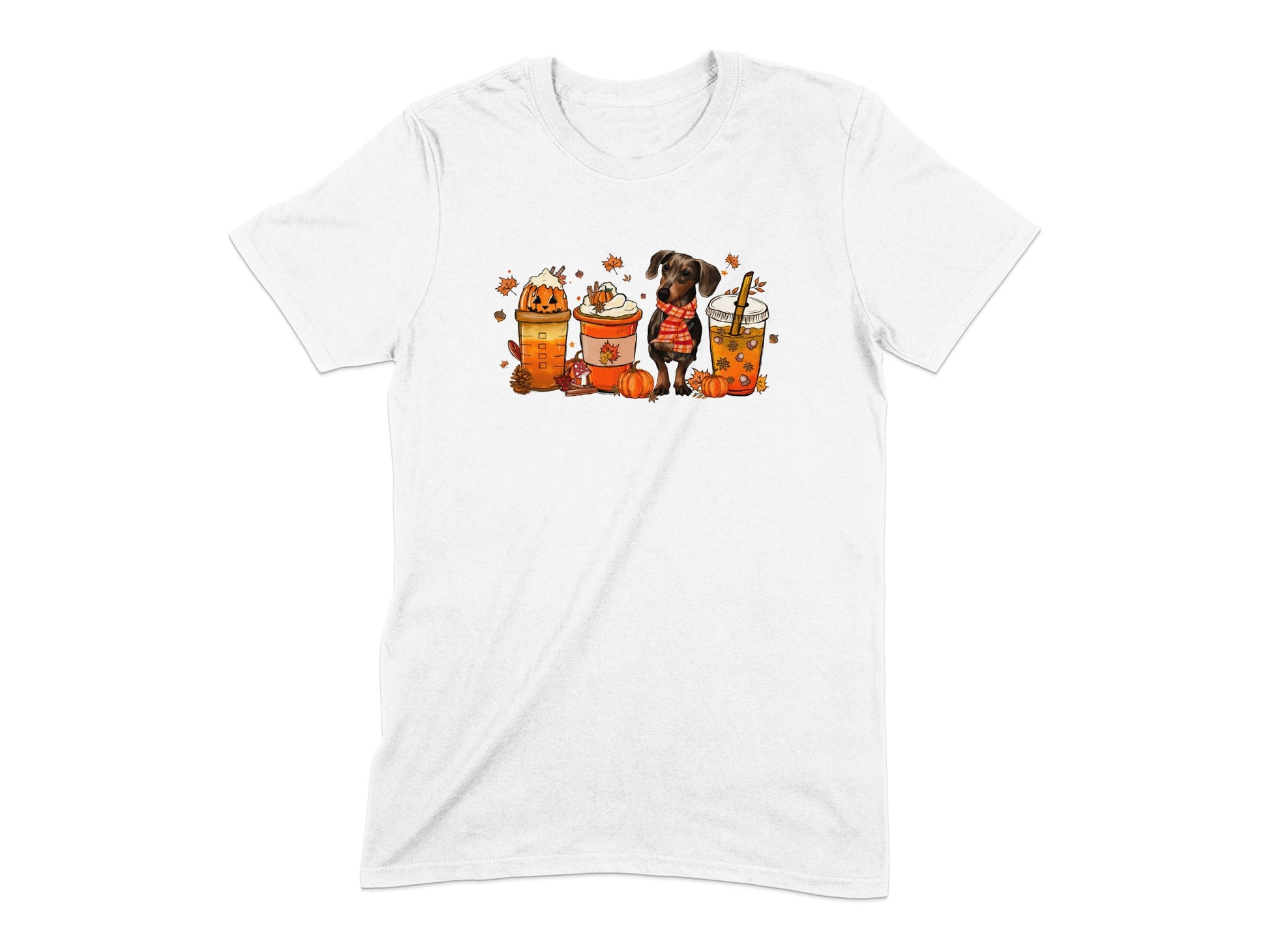 Cute Autumn Design with Dog Halloween Theme T-Shirt product