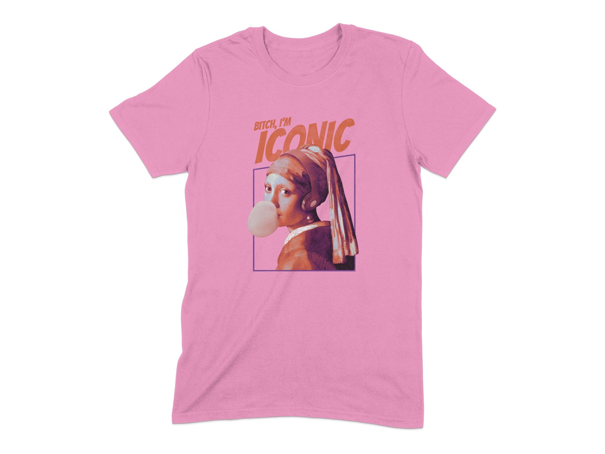 Iconic Art Print Pink Graphic Tee Shirt product type