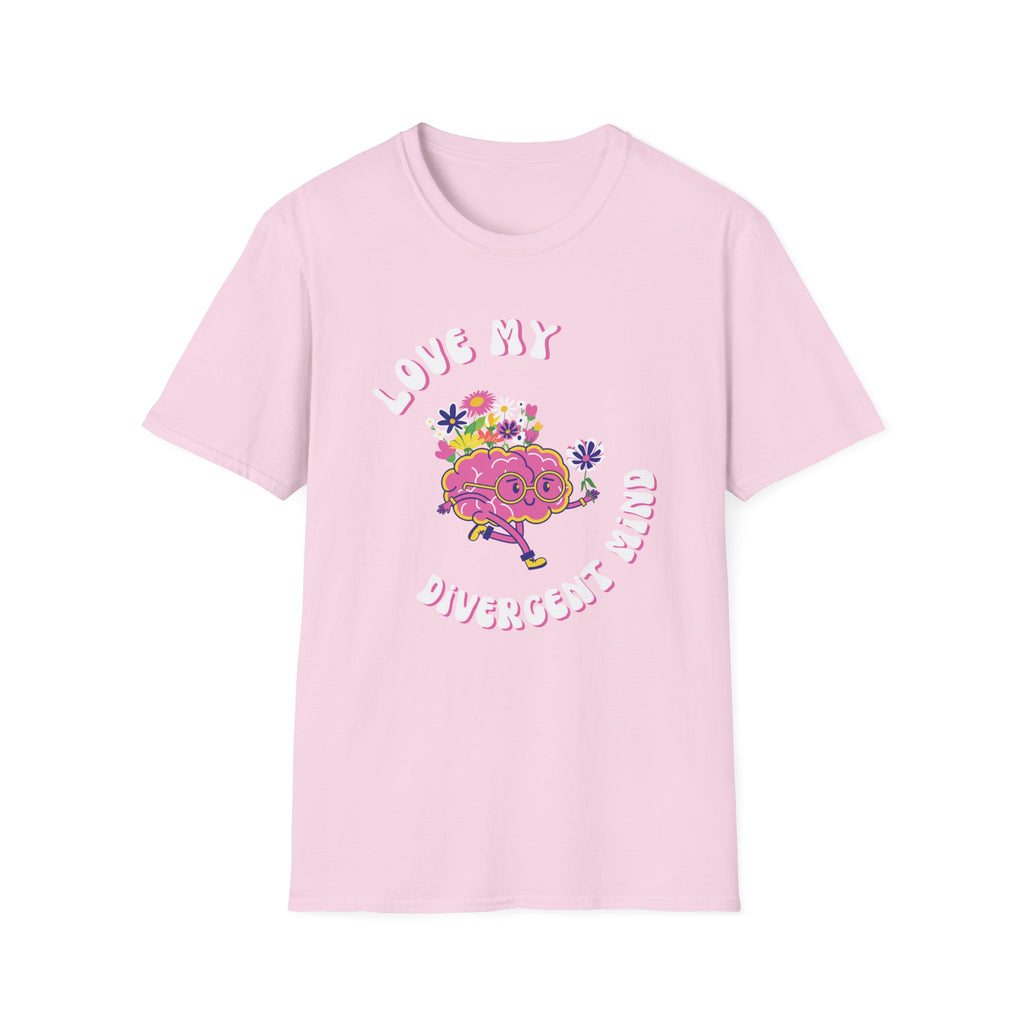 Divergent Mind Celebrate NeuroDiversity NeuroSpicy ADHD Brain Tee