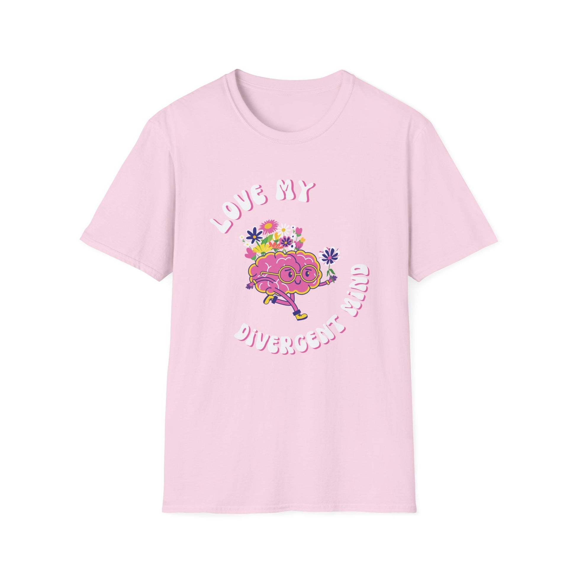 Divergent Mind Celebrate NeuroDiversity NeuroSpicy ADHD Brain Tee