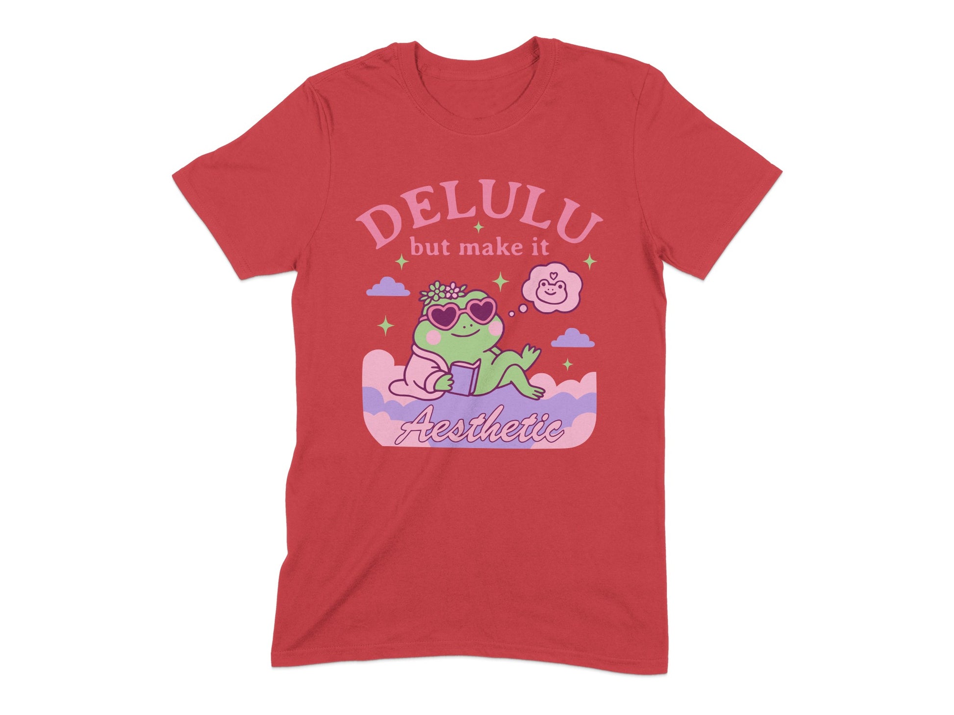 Delulu But Make It Aesthetic Funny Graphic T Shirt product type