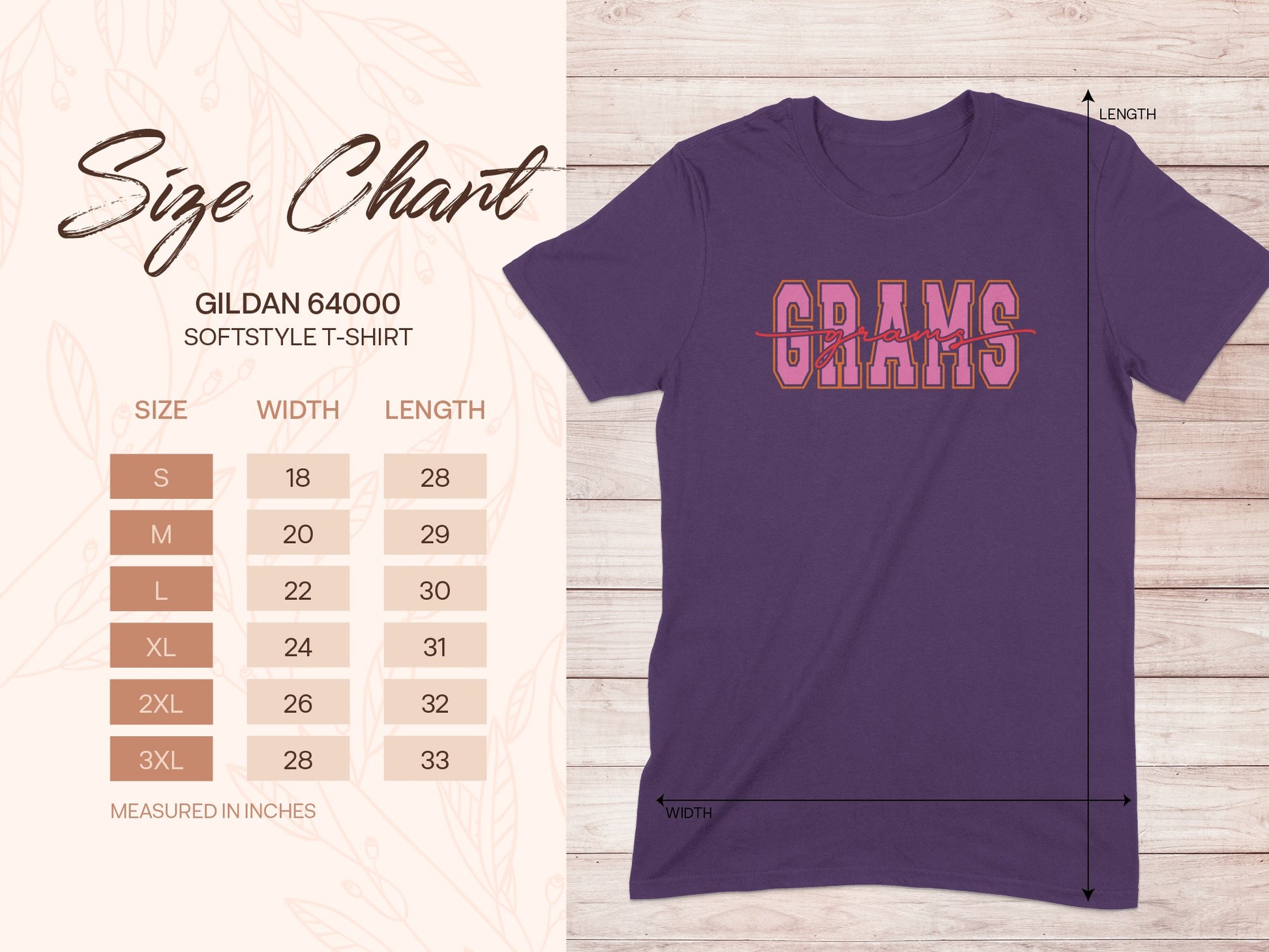 Grams Graphic Print Softstyle T-shirt product