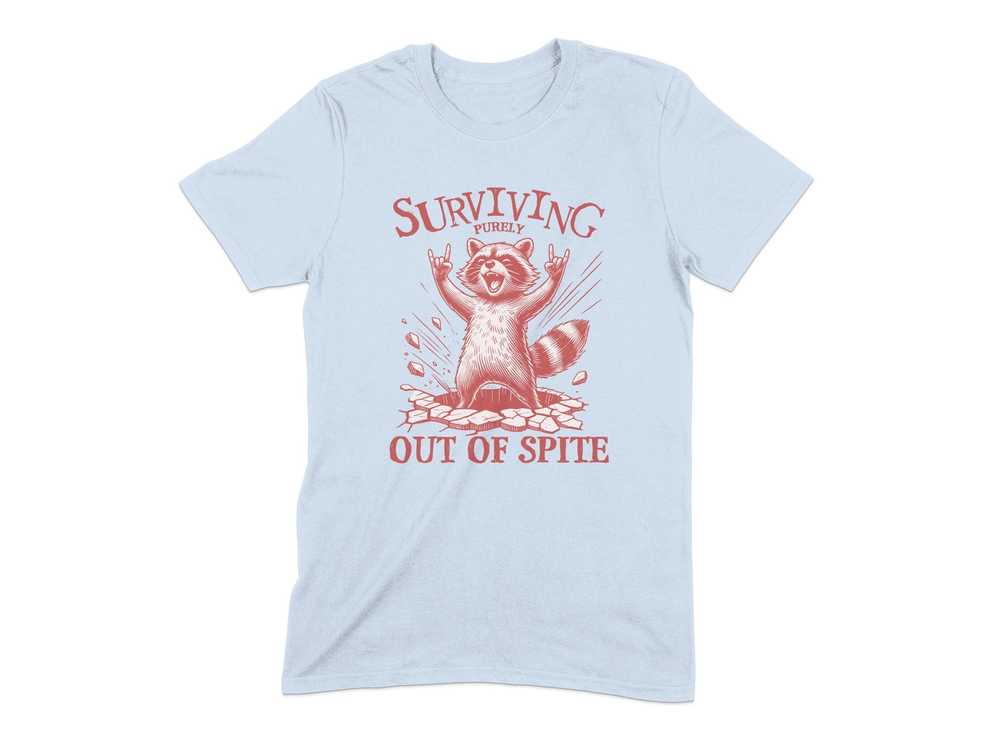 Surviving Purely Out Of Spite Raccoon T-shirt product type