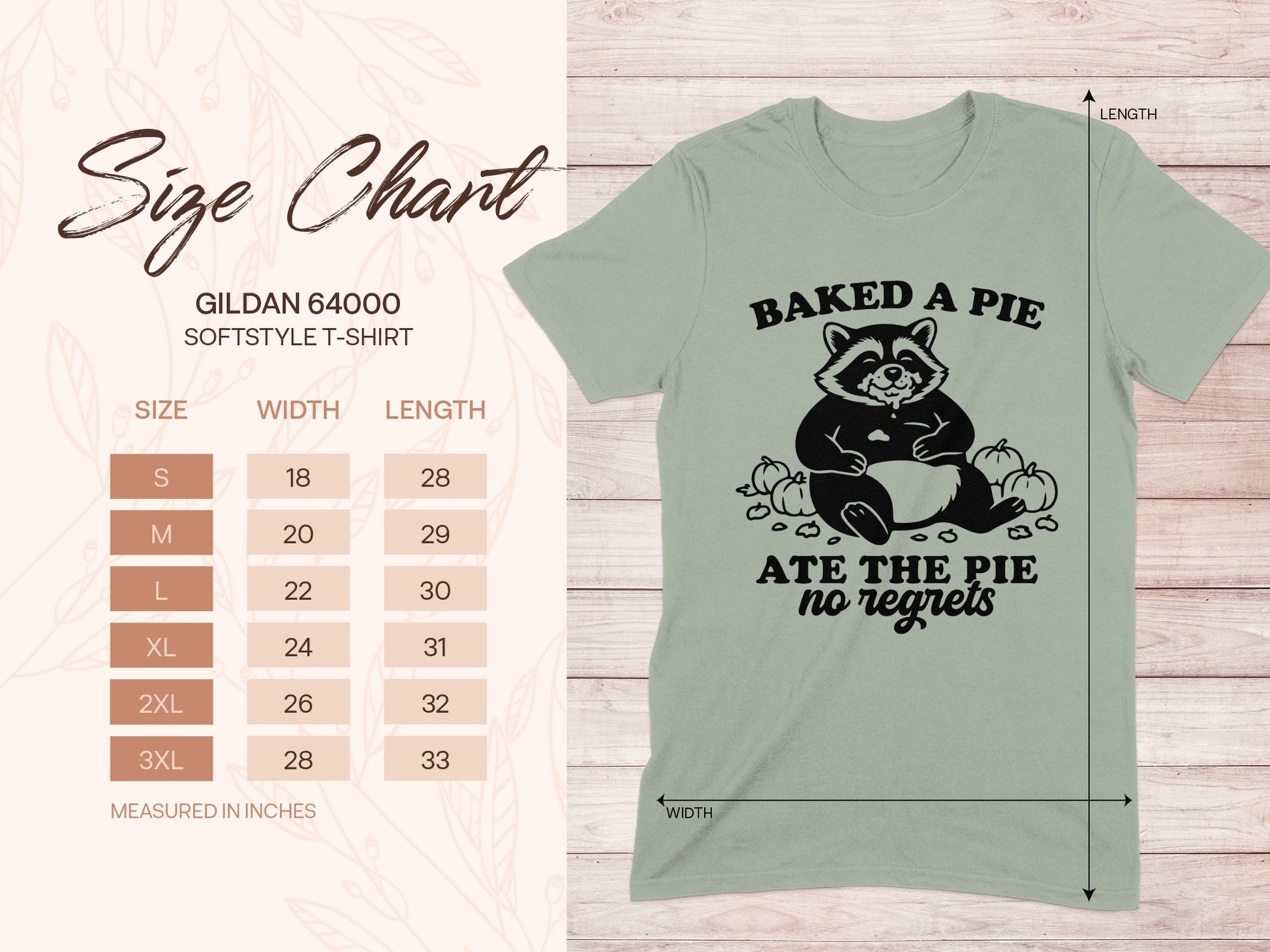 Baked A Pie Ate The Pie No Regrets T-shirt product