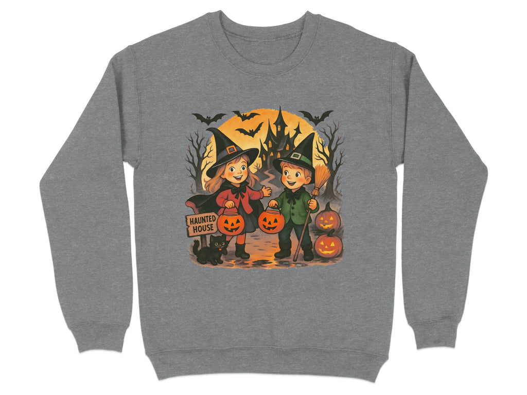 Halloween Haunted House Scene Sweatshirt Product
