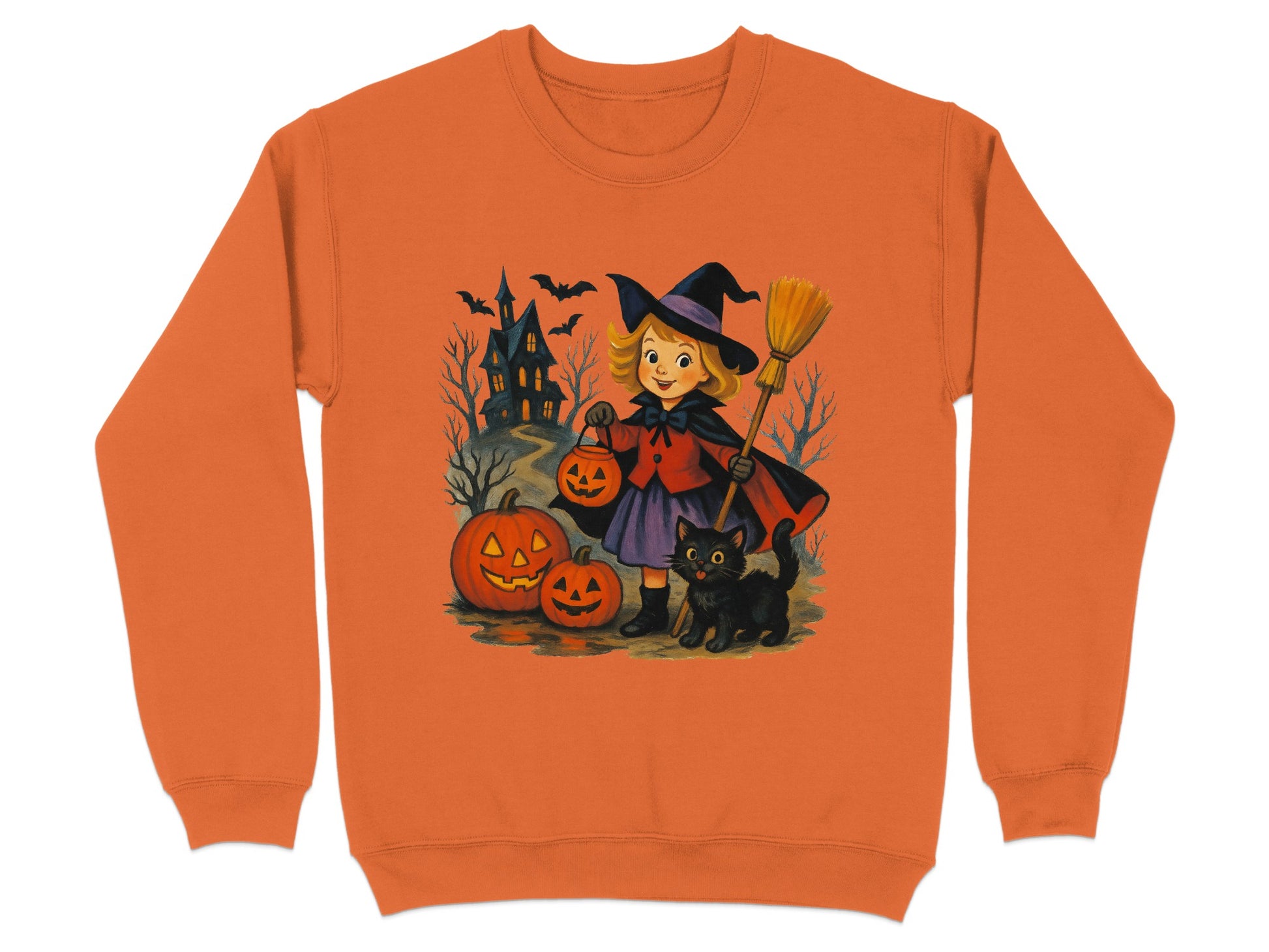 Vintage Halloween Witch Crewneck Sweatshirt product