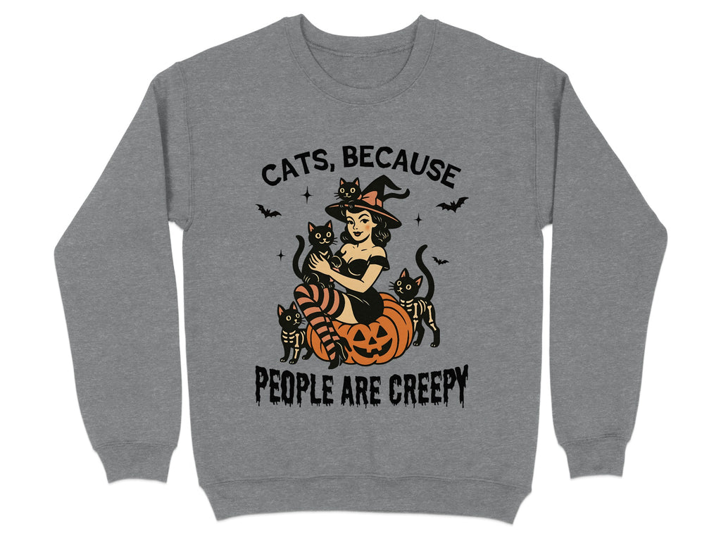 Cats Because People Are Creepy Sweatshirt product