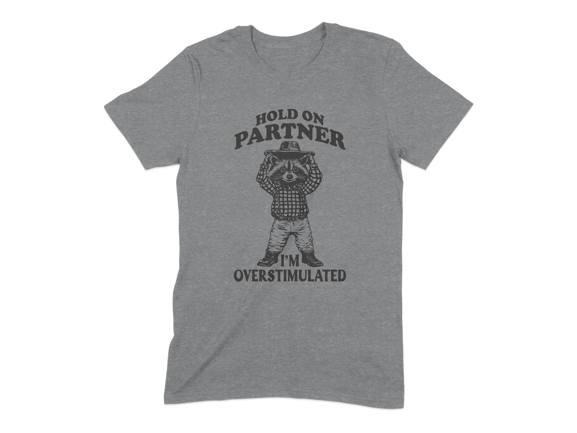 Hold On Partner I'm Overstimulated T-Shirt product type