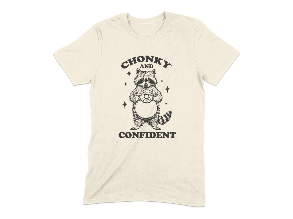 Chonky and Confident Raccoon Graphic Tee product type