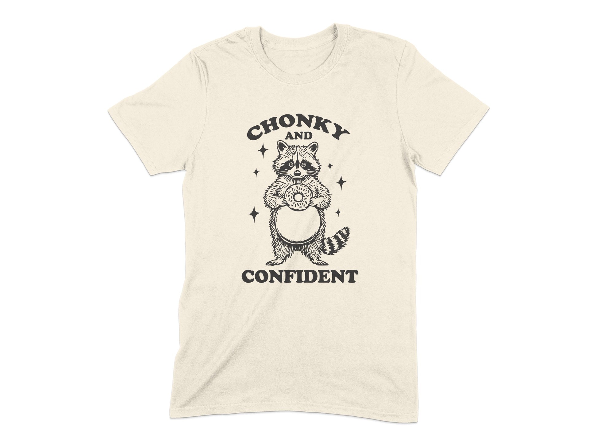 Chonky and Confident Raccoon Graphic Tee product type